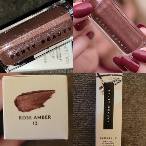 🎃New Release🎃BNIB LE Fenty Fullsize ROSE AMBER Gloss Bomb Lip Luminizer Gloss! - Picture 1 of 13